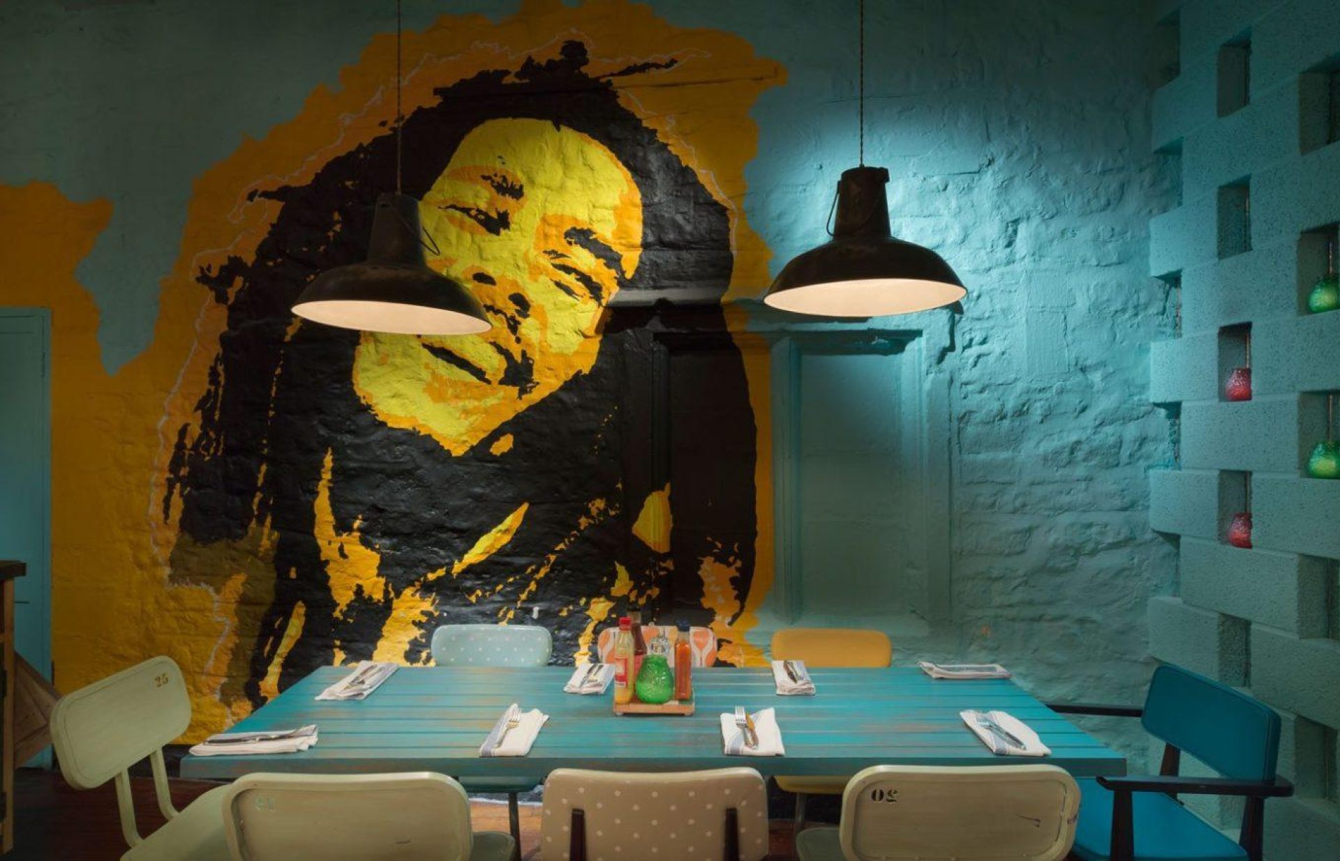 Bath Turtle Bay Bob Marley mural