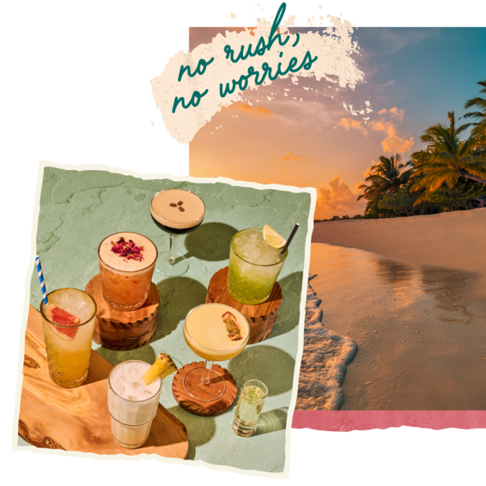 Cocktails Beach No Rush